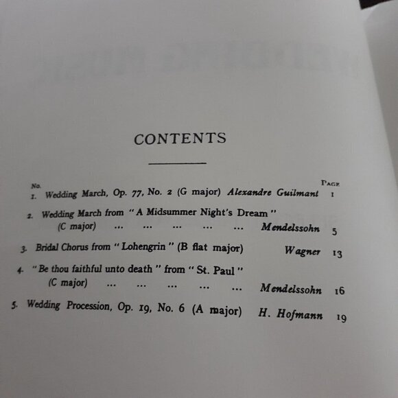 Kalmus Wedding Music for the Organ Book - Picture 7 of 7